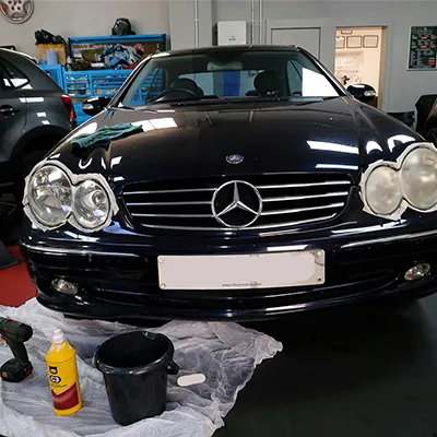 black car front